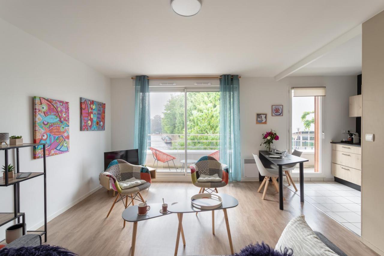 Appartement Bahibe - Balcon Et Parking Au Calme Proche Gare à Rennes Extérieur photo